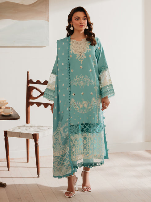 DU-06 | 3Pc Unstitched Suit Winter Embroidered Khaddar Duhu By Parishay