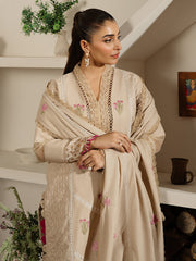 DU-07 | 3Pc Unstitched Suit Winter Embroidered Khaddar Duhu By Parishay