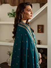 DU-11 | 3Pc Unstitched Suit Winter Embroidered Khaddar Duhu By Parishay