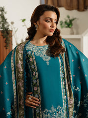 DU-11 | 3Pc Unstitched Suit Winter Embroidered Khaddar Duhu By Parishay