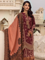 ARSH | 3 Pc Unstitched Suit Kashmiri Hand Wooven Embroidered Shawl Collection Bayaan By Cinq