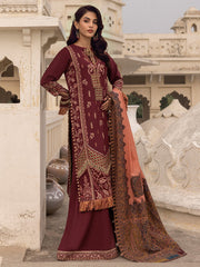 ARSH | 3 Pc Unstitched Suit Kashmiri Hand Wooven Embroidered Shawl Collection Bayaan By Cinq