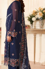 3-PC Unstitched Embroidered Chiffon Dastan By Ramsha | T-408