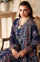 3-PC Unstitched Embroidered Chiffon Dastan By Ramsha | T-408