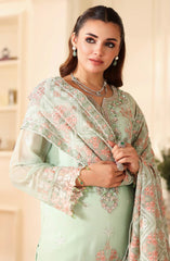 3-PC Unstitched Embroidered Chiffon Dastan By Ramsha | T-407