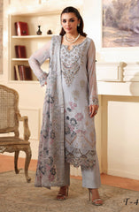 3-PC Unstitched Embroidered Chiffon Dastan By Ramsha | T-405