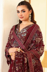 3-PC Unstitched Embroidered Chiffon Dastan By Ramsha | T-404