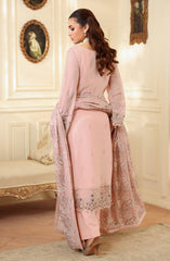 3-PC Unstitched Embroidered Chiffon Dastan By Ramsha | T-403