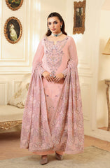 3-PC Unstitched Embroidered Chiffon Dastan By Ramsha | T-403