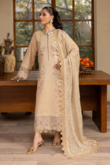 SKC-77 | 3PC Unstitched Suit Lawn Karandi Collection Enchante By Marjjan