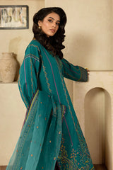SKC-73 | 3PC Unstitched Suit Lawn Karandi Collection Enchante By Marjjan
