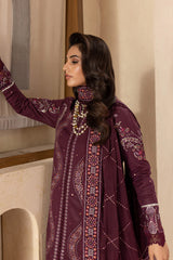 SKC-74 | 3PC Unstitched Suit Lawn Karandi Collection Enchante By Marjjan
