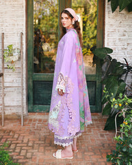 3-PC Unstitched Embroidered Lawn The Secret Garden By Mushq | Dewspell