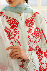 ECLAT-7A | 3Pc Unstitched Suit Embroidered Lawn 25 Coco By Zarashahjahan