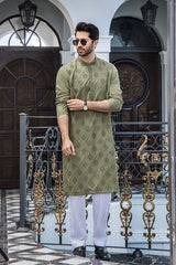 EG -1449 | Semi-Stitched Summer Kurta Eid Gala By Riwaj Men Swear