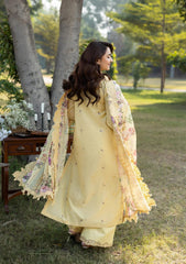 3-PC Unstitched Embroidered Luxury Lawn By Elaf Premium | ELY-5