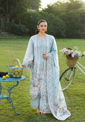 3-PC Unstitched Embroidered Luxury Lawn By Elaf Premium | ELY-07