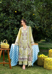 3-PC Unstitched Embroidered Luxury Lawn By Elaf Premium | ELY-08