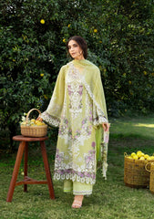 3-PC Unstitched Embroidered Luxury Lawn By Elaf Premium | ELY-08