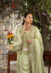 3-PC Unstitched Embroidered Luxury Lawn By Elaf Premium | ELY-11