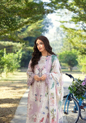 3-PC Unstitched Embroidered Luxury Lawn By Elaf Premium | ELY-1A