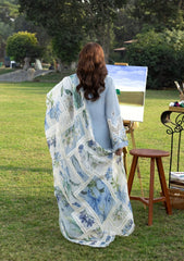 3-PC Unstitched Embroidered Luxury Lawn By Elaf Premium | ELY-1B
