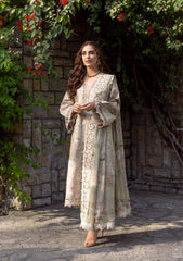 3-PC Unstitched Embroidered Luxury Lawn By Elaf Premium | ELY-2A