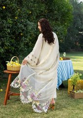 3-PC Unstitched Embroidered Luxury Lawn By Elaf Premium | ELY-3A