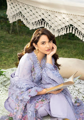 3-PC Unstitched Embroidered Luxury Lawn By Elaf Premium | ELY-3B