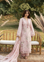 3-PC Unstitched Embroidered Luxury Lawn By Elaf Premium | ELY-4A