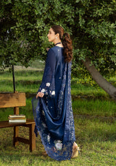 3-PC Unstitched Embroidered Luxury Lawn By Elaf Premium | ELY-4B