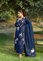 3-PC Unstitched Embroidered Luxury Lawn By Elaf Premium | ELY-4B