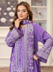 3-PC Unstitched Embroidered Rod Viscose Omid By Johra | JW-064