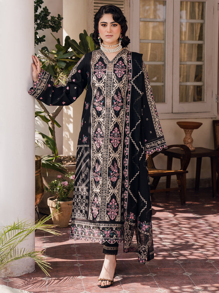 08-ESRA | 3 PC Unstitched Luxury Lawn NAQSH By Binilyas