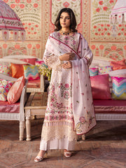 Eileen | 3Pc Unstitched Suit Luxury Lawn 25 Husn e Jahan By Mahnur