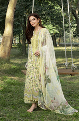 3-PC Unstitched Luxury Embroidered Chikankari By Elaf | ERC-6A
