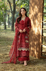 3-PC Unstitched Luxury Embroidered Chikankari By Elaf | ERC-1B