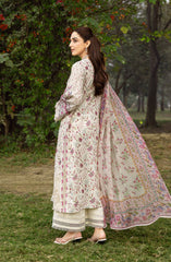 3-PC Unstitched Luxury Embroidered Chikankari By Elaf | ERC-5A