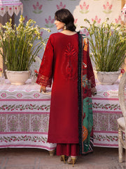 Elena | 3Pc Unstitched Suit Luxury Lawn 25 Husn e Jahan By Mahnur
