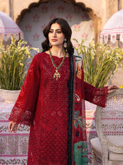 Elena | 3Pc Unstitched Suit Luxury Lawn 25 Husn e Jahan By Mahnur
