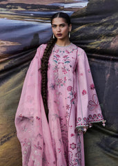3-PC Unstitched Luxury Lawn By Hussain Rehar | Elfa