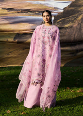 3-PC Unstitched Luxury Lawn By Hussain Rehar | Elfa