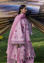 3-PC Unstitched Luxury Lawn By Hussain Rehar | Elfa