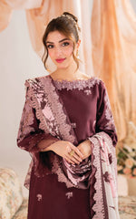 Elysian-MW-12 | 3Pc Unstitched Suit Winter Meraki By Asifa & Nabeel