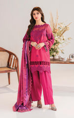 Essence-MW-14 | 3Pc Unstitched Suit Winter Meraki By Asifa & Nabeel