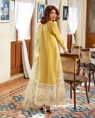 3-PC Unstitched Embroidered Lawn Astoria By Mushq | Evadne