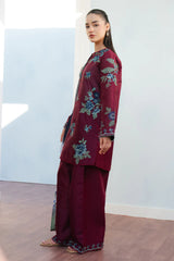 FREYA-4B | 3Pc Unstitched Suit Embroidered Lawn 25 Coco By Zarashahjahan