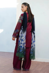 FREYA-4B | 3Pc Unstitched Suit Embroidered Lawn 25 Coco By Zarashahjahan