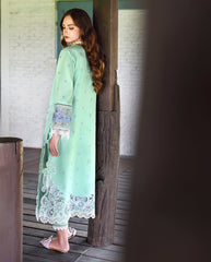 3-PC Unstitched Embroidered Lawn The Secret Garden By Mushq | Fernlore