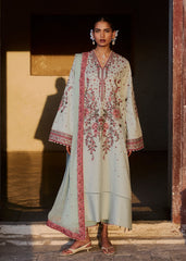 3-PC Unstitched Luxury Lawn By Hussain Rehar | Firuz